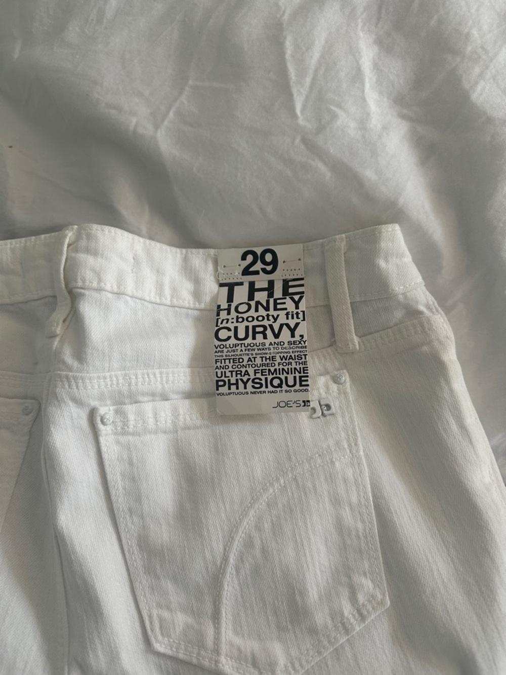 Joe's Jeans The Honey Curvy Womens White Jeans